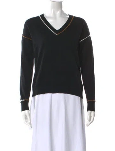 Pre-owned Minnie Rose V-neck Sweater In Black