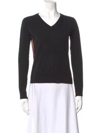 Pre-owned Minnie Rose V-neck Sweater In Black