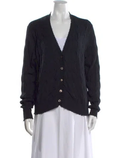 Pre-owned Minnie Rose V-neck Sweater In Black