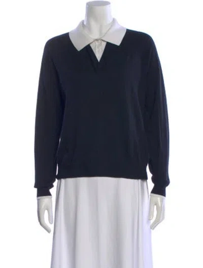 Pre-owned Minnie Rose V-neck Sweater In Black