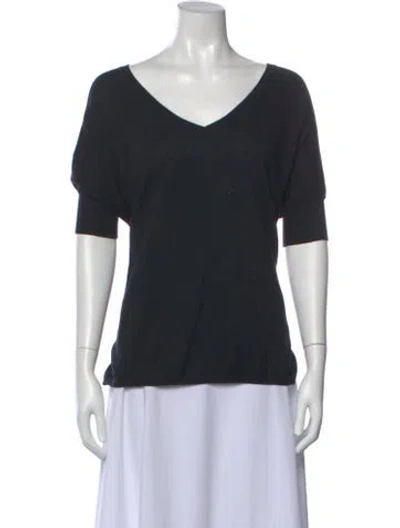 Pre-owned Minnie Rose V-neck Sweater In Black