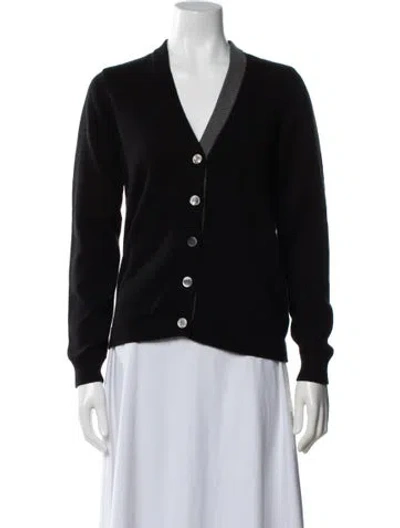 Pre-owned Minnie Rose V-neck Sweater In Black