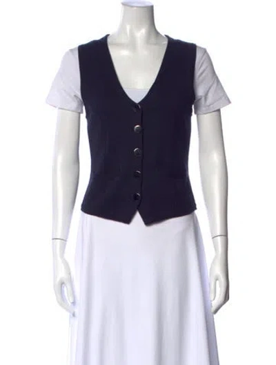 Pre-owned Minnie Rose V-neck Sweater In Black