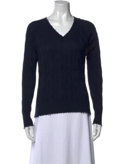 Pre-owned Minnie Rose V-neck Sweater In Black