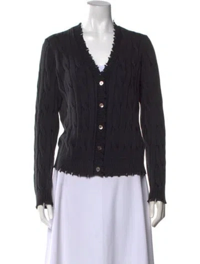 Pre-owned Minnie Rose V-neck Sweater In Black