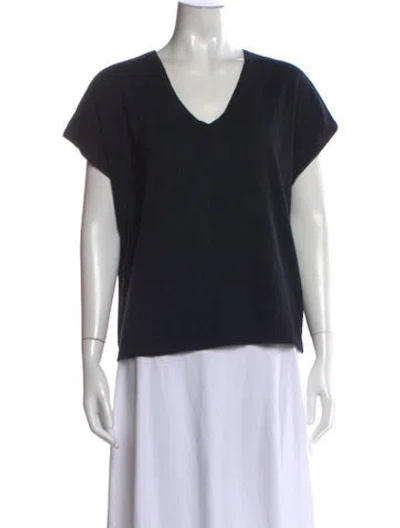 Pre-owned Minnie Rose V-neck Sweater In Black
