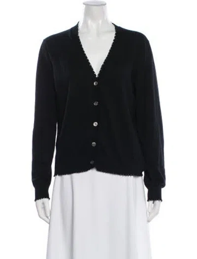 Pre-owned Minnie Rose V-neck Sweater In Black