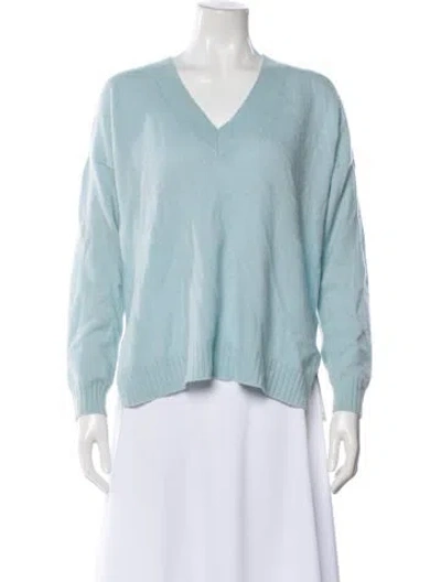 Pre-owned Minnie Rose V-neck Sweater In Blue