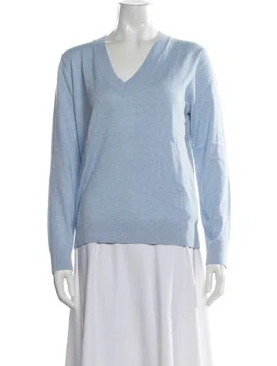 Pre-owned Minnie Rose V-neck Sweater In Blue