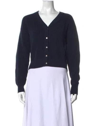 Pre-owned Minnie Rose V-neck Sweater In Blue