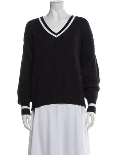 Pre-owned Minnie Rose V-neck Sweater In Blue