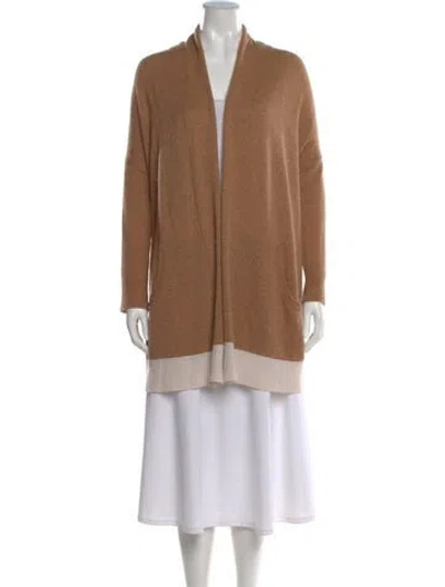 Pre-owned Minnie Rose V-neck Sweater In Brown