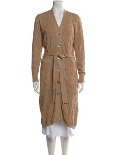Pre-owned Minnie Rose V-neck Sweater In Neutral