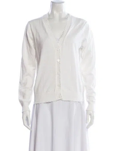 Pre-owned Minnie Rose V-neck Sweater In Neutral