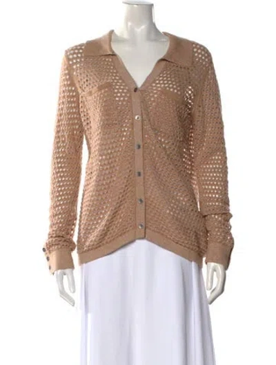 Pre-owned Minnie Rose V-neck Sweater In Neutral