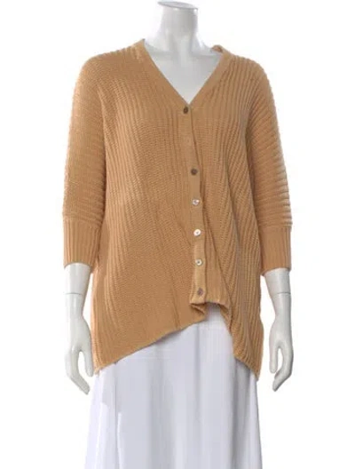 Pre-owned Minnie Rose V-neck Sweater In Neutral