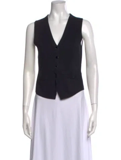 Pre-owned Minnie Rose V-neck Sweater W/ Tags In Black