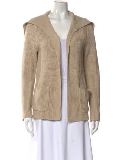 Pre-owned Minnie Rose V-neck Sweater W/ Tags In Neutral