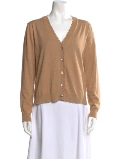 Pre-owned Minnie Rose V-neck Sweater W/ Tags In Neutral