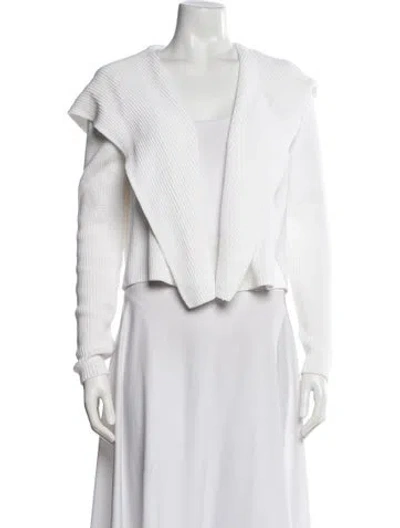 Pre-owned Minnie Rose V-neck Sweater In White