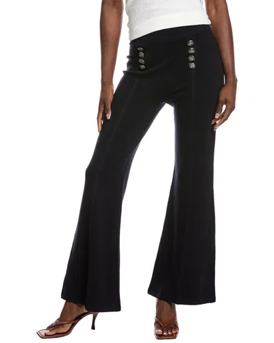 Minnie Rose Wide-leg Sailor Pant In Black