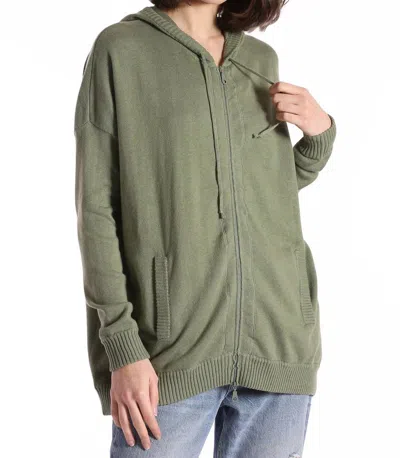 Minnie Rose Zip Hoodie In Garden Grove In Green