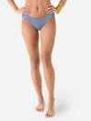 Minnow Classic Bikini Bottom In Navy Gingham In Blue