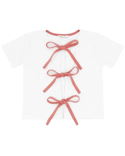 Minnow Kids'  French Terry Shirt In White