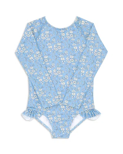 Minnow Girls' Rash Guard One Piece Swimsuit - Baby, Little Kid, Big Kid