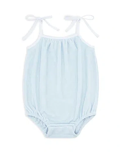 Minnow Girls' Romper With Shoulder Ties - Baby, Little Kid In Blue