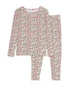 Minnow Girls' Rosebud Pima Pajama Set - Little Kid, Big Kid In Rosebud