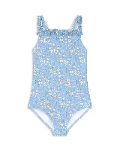 Minnow Girls' Ruched Strap One Piece Swimsuit - Baby, Little Kid, Big Kid