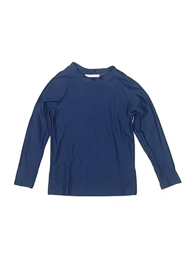 Pre-owned Minnow Kids' Long Sleeve T-shirt In Blue