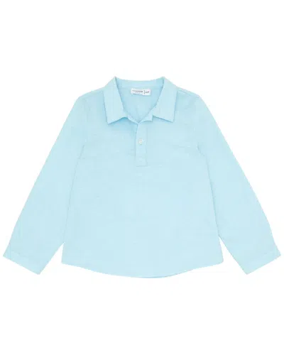 Minnow Kids'  Pop Over Shirt In Blue