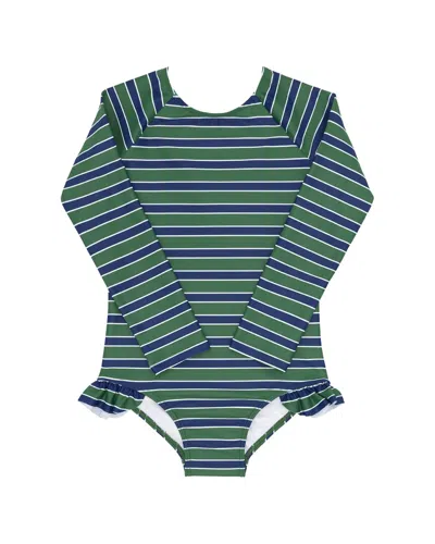 Minnow Kids'  Rashguard One-piece In Green