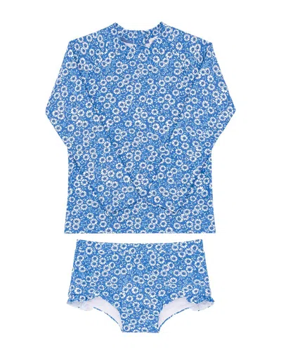 Minnow Kids'  Rashguard Set In Blue