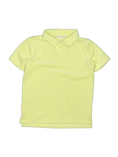 Pre-owned Minnow Kids' Short Sleeve Top Yellow Tops