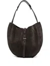 Mino Bossi Liz Suede Shoulder Bag In Brown