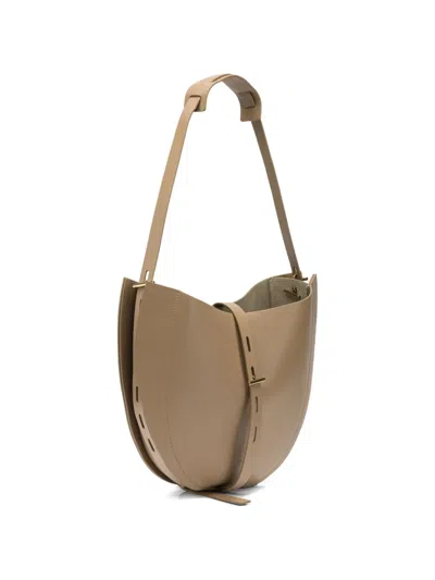 Mino Bossi Lizzie Leather Shoulder Bag In Neutral