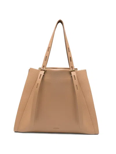 Mino Bossi Medium Paulette Leather Tote Bag In Pink