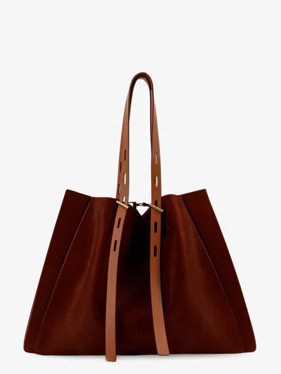 Mino Bossi Paula Pony Skin Shoulder Bag In Brown