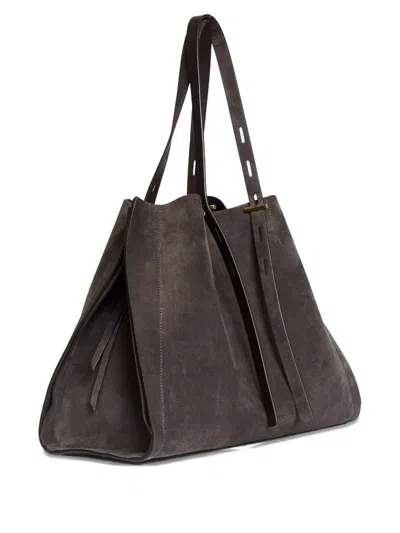 Mino Bossi Paula Suede Shoulder Bag In Brown