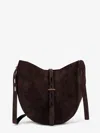 Mino Bossi Suede Shoulder Bag In Brown