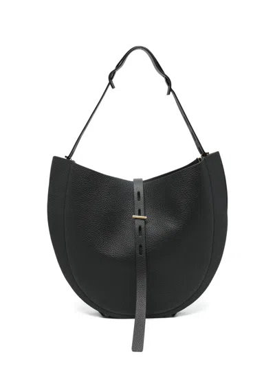 Mino Bossi Textured Strap Shoulder Bag In Black