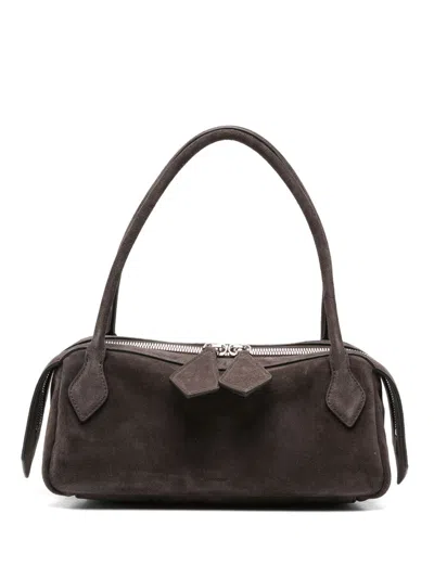 Minobossi 2003 Leather Shoulder Bag In Brown