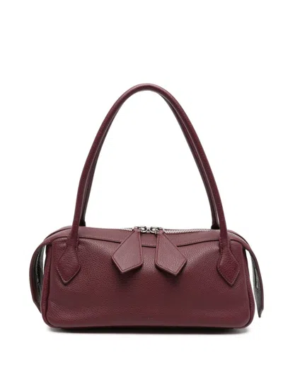 Minobossi 2003 Leather Shoulder Bag In Red