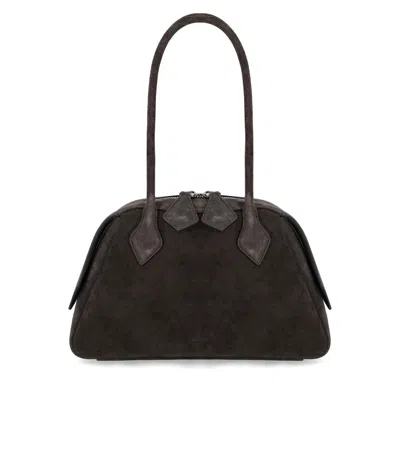 Minobossi Angi Mud Shoulder Bag  In Brown