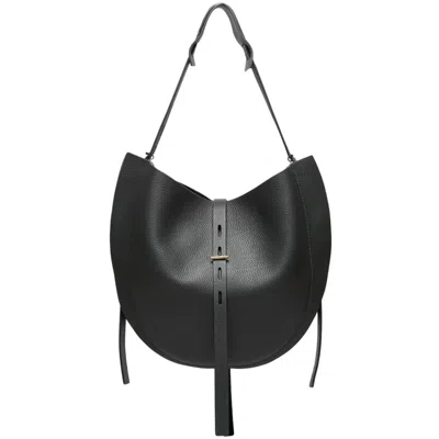 Minobossi Black Liz Textured Leather Bag
