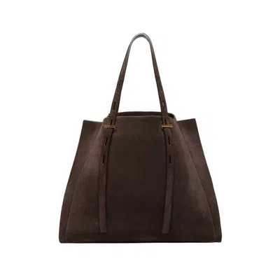 Minobossi Brown Paula Suede Handbag