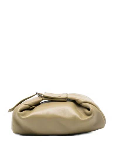 Minobossi Joy Leather Tote Bag In Green